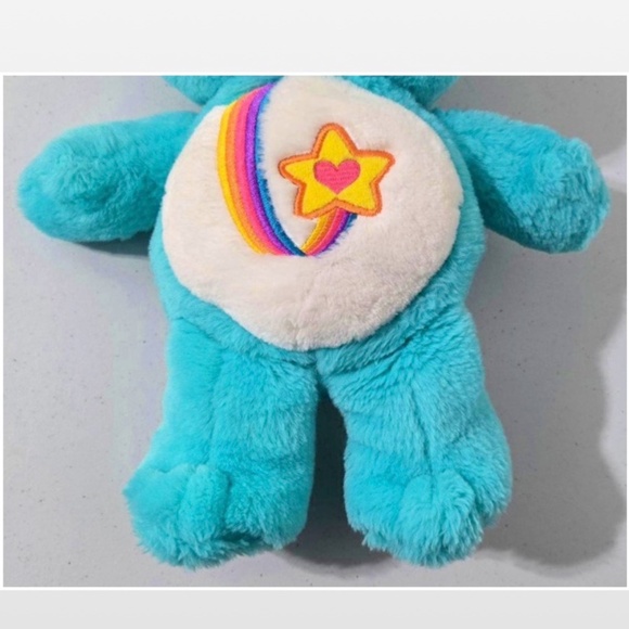 Vintage 04 Care Bears Plush Toy Kids Teddy Bear Blue Thanks A Lot Bear Rainbow - Picture 4 of 15